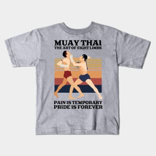 Muay Thai Boran The Art of Eight Limbs Kids T-Shirt